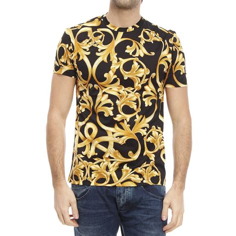 versace gold tshirt|Gold Versace shirts for men.